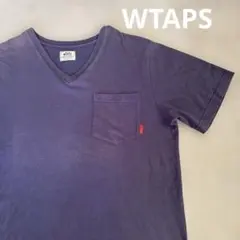【希少】WTAPS BLANK S/S-V ポケットTシャツ Vネック パープルのサムネイル