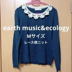 美品earth music&ecology レース襟ニット