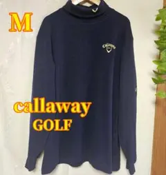 Callaway　キャロウェイ　ゴルフ　タートルネック　ロンT　ネイビー　M