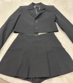 ZARA ブラック クロップドジャケット スカート セット