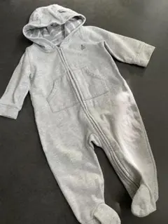 処分価格 Gap ベビー ロンパース フード付き グレー ギャップ くま耳