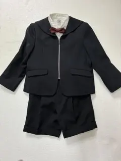 コムサデモード　110cm スーツ　白シャツ　蝶ネクタイセット