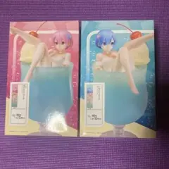 ラウンドワン限定　Re:ゼロ クリームソーダ　2種セット　フィギュア