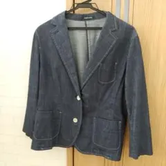 ニューヨーカー ダークデニム風 テーラードジャケット