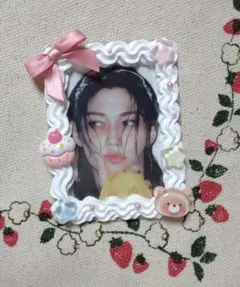 ホイップデコ ピンクリボン♡くま♡トレカケース 推し活