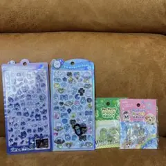 ボンボンドロップシール、おはじきシール４点セット