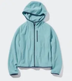UNIQLO ライトフリースフルジップパーカー ライトブルー　Mサイズ　ユニクロ