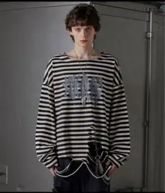 【完売品】 GRANCY総柄ラインストーングラフィックロンT M