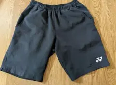 黒 ハーフパンツ ウエストゴム ポケット付き