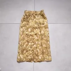 大人きれいめ スカート ゴールド 高級感✨お呼ばれ ヴィンテージ レトロ 美品のサムネイル
