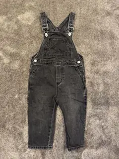 ZARA ザラベビー ブラックデニムオーバーオール サロペット 98