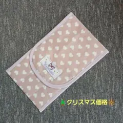 ハンドメイドカトラリーケース　縦型　ハート柄