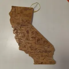 カリフォルニア州地図 木製まな板のサムネイル