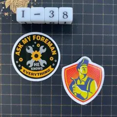 防水ステッカー　溶接工　建設電気技師　消防士　アメリカン　英語　標語　I-38