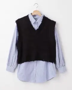 ✾新品✾イング♡ブロークンVネックベスト(ベストのみ)