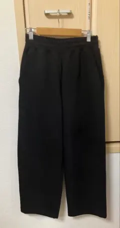 UNIQLO C ユニクロシー スウェットワイドパンツ 黒 XS