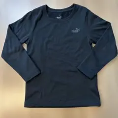 PUMA キッズ アンダーシャツ 長袖 ブラック 130