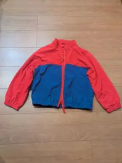 ユニクロカラーブロックジャケット 赤/青120cm
