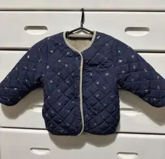 Petit main リバーシブルキルティングジャケット 100cm