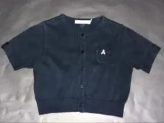 ファミリアfdash★ワンポイントコットンニットトップス 120cm 濃紺