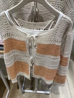 レトロガール　2ウェイクロシェカーディガン　新品未使用