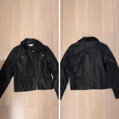 【美品】レディース レザージャケット ブラック