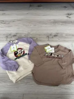 futafuta ミッキー トレーナー•ロンT2点セット