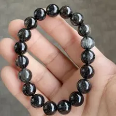 天然ブラックルチルクォーツ ブレスレット10mm