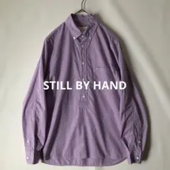 秋物 STILL BY HAND スティルバイハンド チェックプルオーバーシャツ