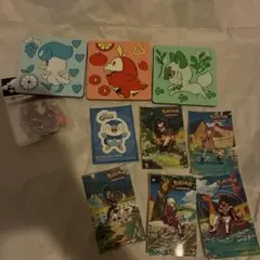 ポケモン　ラバーコースター　ステッカー　ホゲータ　ニャオハ　クワッスのサムネイル