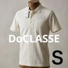 訳あり新品タグ付✨DoCLASSE ドゥクラッセ ポロシャツ S アイボリーのサムネイル