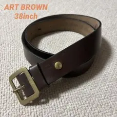 アートブラウン ARTBROWN ホーウィン クロムエクセルレザーベルト 38のサムネイル