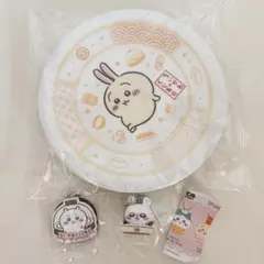 ちいかわ★くら寿司　寿司皿　うさぎ　モモンガ　フィギュア3点セット