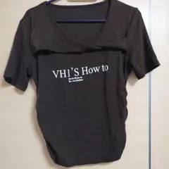 VH1'S How to ロゴ 半袖カットソー ブラウン