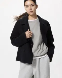 UNIQLO ソフトニットフリースクルーネックT Sサイズ　グレー