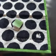 （タグ付き）Kate Spade ドット柄タオルハンカチ