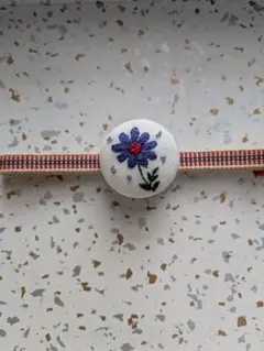 三分紐と帯留めブローチ(金具付き)セット