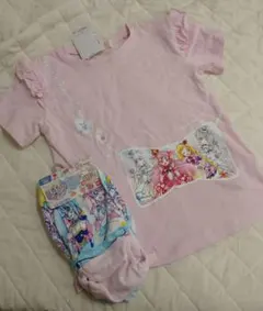 【新品】わんだふるプリキュアTシャツ120とひろがるスカイのパンツ２枚130