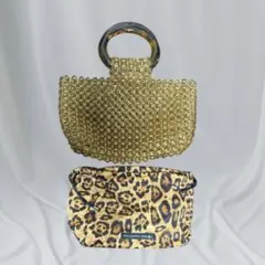 TSURU by Mariko Oikawa ビーズバックハンドバッグ