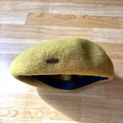 ベレー帽　黄色