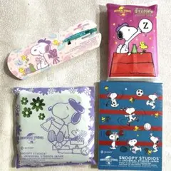 【非売品新品】SNOOPY STUDIOS ハンカチ、文具セット　ニッセイ
