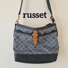 【美品】russet ショルダーカバン　バッグ　総柄　肩掛けのサムネイル