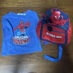 H&M スパイダーマン 長袖Tシャツ リュック セットのサムネイル