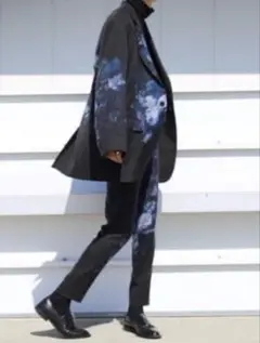 lad musician 19ss 花柄　青薔薇　big jacketのサムネイル