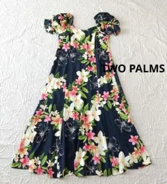 【超美品】TWO PALMS　ハワイ製　レーヨン　マキシ丈　ワンピース　Lのサムネイル