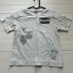 半袖Tシャツ グレー ワッペンデザインのサムネイル