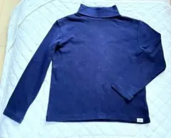 【baby GAP】 ネイビー タートルネック 長袖Tシャツ (110cm)