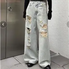 Mサイズ】andequal bijou fringe flare denim - メルカリ