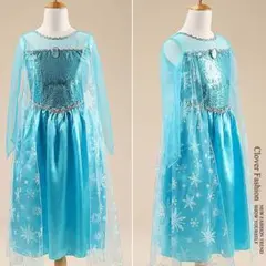 エルサ 140 新品 コスプレ コスチューム 子供 キッズ アナ雪