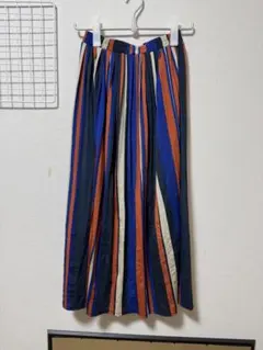 AZUL ストライプ ロングスカート